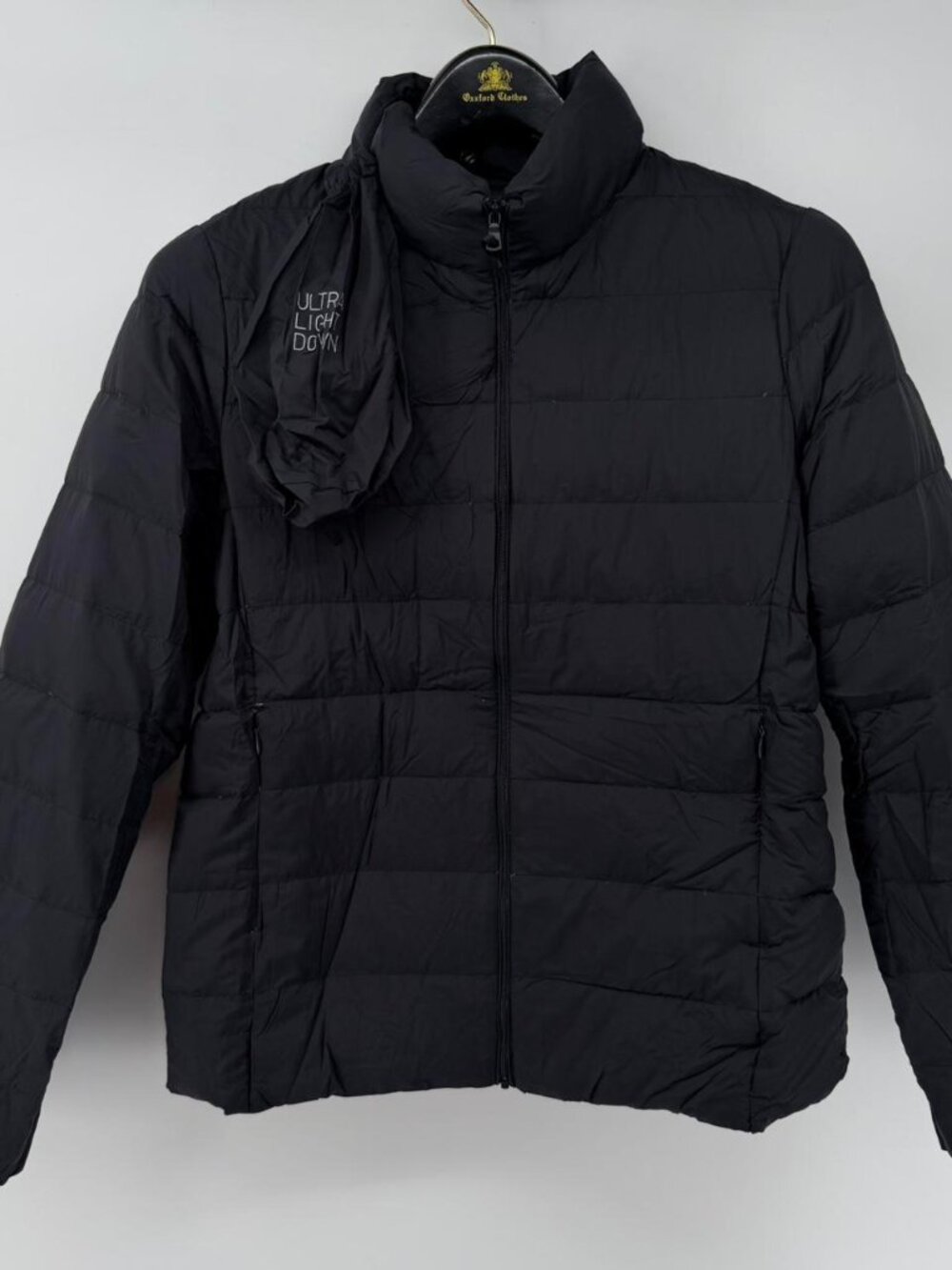 Uniqlo Ultra Light Down Jacket Women's Medium Black Puffer Full Zip Packable M